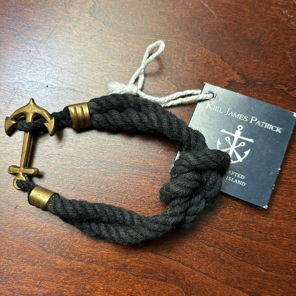 Kiel James Patrick cotton knit rope bracelet - Picture 2 of 3